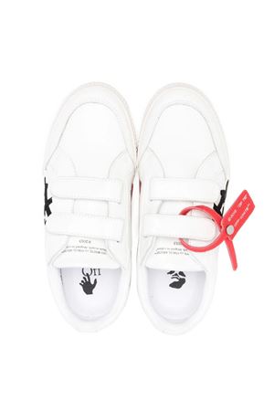 White and black calf leather sneakers OFF WHITE KIDS | OBIA005C99LEA0010110